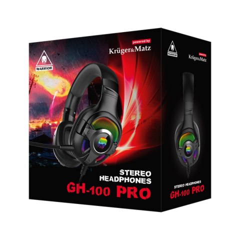 GAMINGOWE SŁUCHAWKI NAUSZNE KRUGER&MATZ WARRIOR GH-100 PRO GAMINGOWE SŁUCHAWKI NAUSZNE KRUGER&MATZ WARRIOR GH-100 PRO