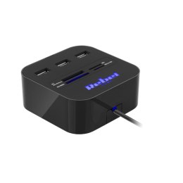 HUB USB 2.0 3  PORTOWY Z CZYTNIKIEM KART  PAMIĘCI