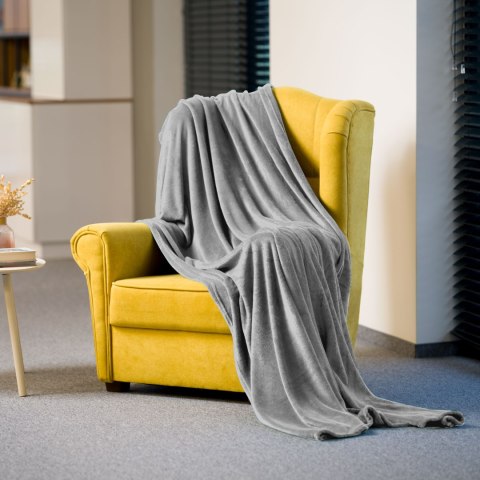 KOC POLAROWY 200x220 CM TEESA - SZARY KOC POLAROWY 200x220 CM TEESA - SZARY