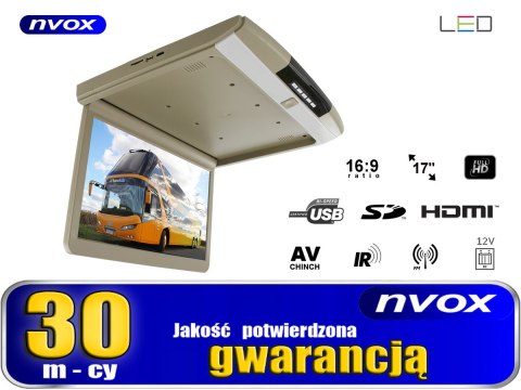 MONITOR PODWIESZANY PODSUFITOWY LED 17CALI HDMI USB SD IR FM FULL HD MONITOR PODWIESZANY PODSUFITOWY LED 17CALI HDMI USB SD IR FM FULL HD