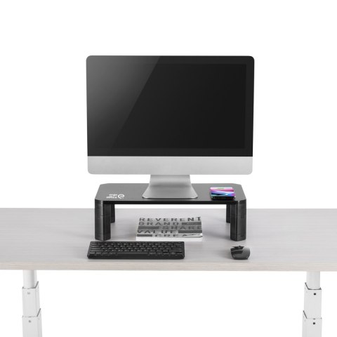 PODSTAWKA STOLIK POD MONITOR ERGO OFFICE, REGULOWANA, Z ŁADOWARKĄ BEZ PRZEWODOWĄ QI, MAx 20KG, 17-32", ER-415 PODSTAWKA STOLIK POD MONITOR ERGO OFFICE, REGULOWANA, Z ŁADOWARKĄ BEZ PRZEWODOWĄ QI, MAx 20KG, 17-32", ER-415