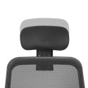 SIATKOWE ERGONOMICZNE KRZESŁO BIUROWE ERGO OFFICE, Z WYSOKIM O PARCIEM, REGULOWANY ZAGŁÓWEK, MAx 150KG, ER-413