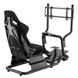 STOJAK Z FOTELEM NA KIEROWNICĘ WYŚCIGOWĄ NANORS, MAx. 130KG, MAx 50