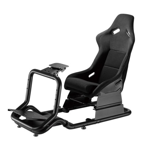 STOJAK Z FOTELEM NA KIEROWNICĘ WYŚCIGOWĄ NANORS, MAx. 130KG, MAx 50", RS702 STOJAK Z FOTELEM NA KIEROWNICĘ WYŚCIGOWĄ NANORS, MAx. 130KG, MAx 50", RS702
