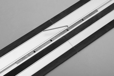 SZYNY PROWADZĄCE 2 x 700 MM, ŁĄCZNIK, 2 ZACISKI SZYNY PROWADZĄCE 2 x 700 MM, ŁĄCZNIK, 2 ZACISKI