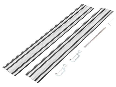 SZYNY PROWADZĄCE 2 x 700 MM, ŁĄCZNIK, 2 ZACISKI SZYNY PROWADZĄCE 2 x 700 MM, ŁĄCZNIK, 2 ZACISKI