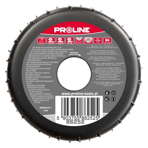 TARCZA PŁASKA TARNIK GRUBE ZĘBY FREZ CZOŁOWY 90MM PROLINE TARCZA PŁASKA TARNIK GRUBE ZĘBY FREZ CZOŁOWY 90MM PROLINE
