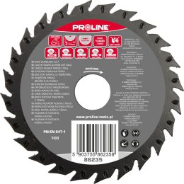 TARCZA  PŁASKA TARNIK GRUBE ZĘBY Z  PIŁĄ 230MM  PROLINE