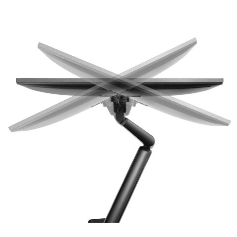 UCHWYT BIURKOWY DO MONITORA CZARNY ERGO OFFICE, ZE S PRĘŻYNĄ GAZOWĄ, 17"-32", 9 KG, ER-405B UCHWYT BIURKOWY DO MONITORA CZARNY ERGO OFFICE, ZE S PRĘŻYNĄ GAZOWĄ, 17"-32", 9 KG, ER-405B