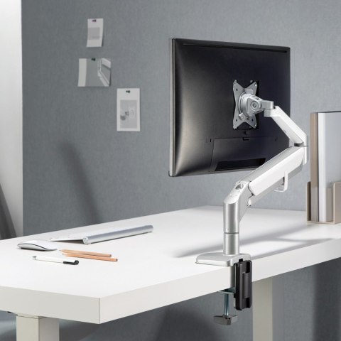 UCHWYT BIURKOWY DO MONITORA SZARY ERGO OFFICE, ZE S PRĘŻYNĄ, 17"-32", 9 KG, ER-405G UCHWYT BIURKOWY DO MONITORA SZARY ERGO OFFICE, ZE S PRĘŻYNĄ, 17"-32", 9 KG, ER-405G