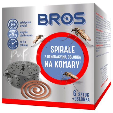 ZESTAW 6 S PIRAL NA KOMARY Z OSŁONKĄ STALOWĄ BROS ZESTAW 6 S PIRAL NA KOMARY Z OSŁONKĄ STALOWĄ BROS