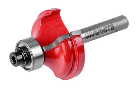 FREZ KSZTAŁTOWY Z ŁOŻYSKIEM, ZAOKRĄGLAJĄCY, HM, 32 x 12.9 MM, TRZ PIEŃ 6 MM FREZ KSZTAŁTOWY Z ŁOŻYSKIEM, ZAOKRĄGLAJĄCY, HM, 32 x 12.9 MM, TRZ PIEŃ 6 MM