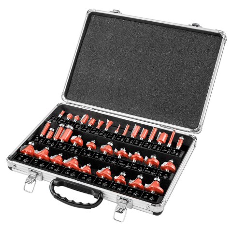 FREZY WIDIOWE, TRZ PIEŃ 8 MM, ZESTAW 35 SZT. FREZY WIDIOWE, TRZ PIEŃ 8 MM, ZESTAW 35 SZT.