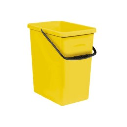KOSZ NA ŚMIECI 10L Z RĄCZKĄ BRANQ ŻÓŁTY