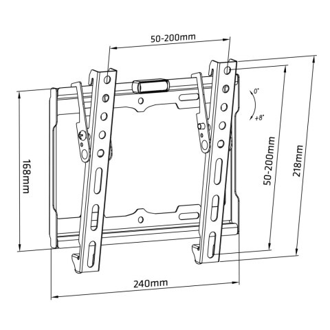 UCHWYT DO TELEWIZORA MACLEAN, MAx VESA 200x200, 13-42", DO 25KG, CZARNY, MC-942 UCHWYT DO TELEWIZORA MACLEAN, MAx VESA 200x200, 13-42", DO 25KG, CZARNY, MC-942