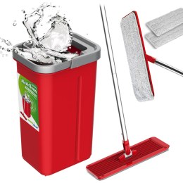 MO P  PŁASKI Z WIADREM I WYCISKACZEM GREENBLUE, DWA WKŁADY MICROFIBRA HQ,  POJEMNOŚĆ 5,7L, MAxICLEAN GB870