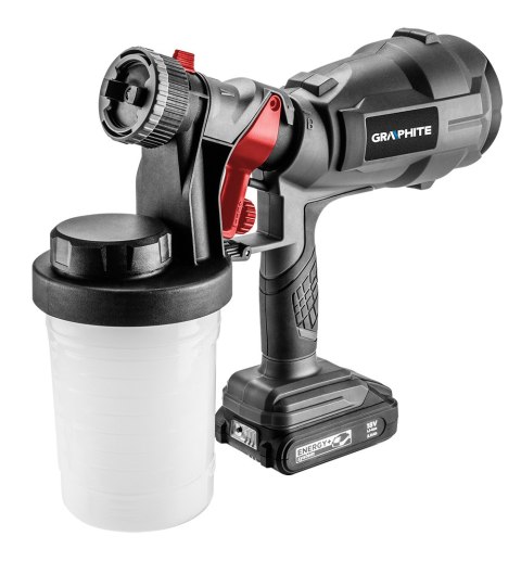 PISTOLET NATRYSKOWY HVLP ENERGY+ 18V, LI-ION, BEZ AKUMULATORA PISTOLET NATRYSKOWY HVLP ENERGY+ 18V, LI-ION, BEZ AKUMULATORA