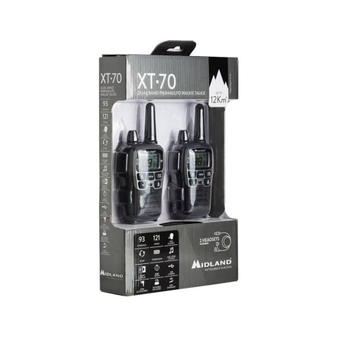 RADIOTELEFONY RĘCZNE PMR MIDLAND XT70 RADIOTELEFONY RĘCZNE PMR MIDLAND XT70