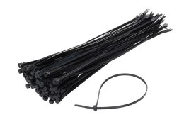 TAŚMY KABLOWE O PASKI ZACISKOWE CZARNE 2,5x200MM - 100 SZT.