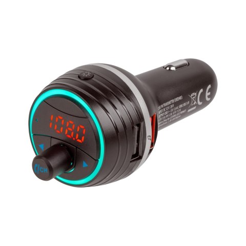 TRANSMITER SAMOCHODOWY FM Z FUNKCĄ BLUETOOTH I DWOMA GNIAZDAMI USB TRANSMITER SAMOCHODOWY FM Z FUNKCĄ BLUETOOTH I DWOMA GNIAZDAMI USB