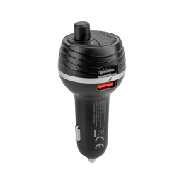 TRANSMITER SAMOCHODOWY FM Z FUNKCĄ BLUETOOTH I DWOMA GNIAZDAMI USB