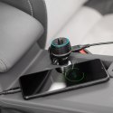 TRANSMITER SAMOCHODOWY FM Z FUNKCĄ BLUETOOTH I DWOMA GNIAZDAMI USB