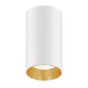 O PRAWA NATYNKOWA / TUBA MACLEAN,  PUNKTOWA, OKRĄGŁA, ALUMINIOWA, GU10, 55x100MM, KOLOR BIAŁY/ZŁOTY, MCE458 W/G