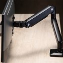 UCHWYT BIURKOWY DO MONITORA UNIWERSALNY ERGO OFFICE, S PRĘŻYNA GAZOWA 17"-35" 15KG, VESA 75x75 / 100x100, ER-445
