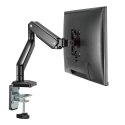 UCHWYT BIURKOWY DO MONITORA UNIWERSALNY ERGO OFFICE, S PRĘŻYNA GAZOWA 17"-35" 15KG, VESA 75x75 / 100x100, ER-445