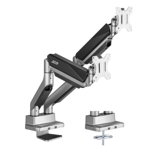 UCHWYT BIURKOWY NA DWA MONITORY UNIWERSALNY ERGO OFFICE, S PRĘŻYNA GAZOWA 17"-35" 15KG, VESA 75x75 / 100x100, ER-446 UCHWYT BIURKOWY NA DWA MONITORY UNIWERSALNY ERGO OFFICE, S PRĘŻYNA GAZOWA 17"-35" 15KG, VESA 75x75 / 100x100, ER-446