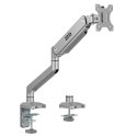 UCHWYT DO MONITORA ALUMINIOWY ZE S PRĘŻYNĄ GAZOWĄ ERGO OFFICE, PODWÓJNE RAMIĘ, VESA 75x75/100x100, 17"-32" 10 KG SREBRNY, ER-447 UCHWYT DO MONITORA ALUMINIOWY ZE S PRĘŻYNĄ GAZOWĄ ERGO OFFICE, PODWÓJNE RAMIĘ, VESA 75x75/100x100, 17"-32" 10 KG SREBRNY, ER-447