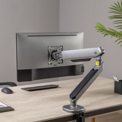 UCHWYT DO MONITORA GAMINGOWY NANORS, PODŚWIETLENIE LED RGB, 17-32", MAx. 9KG, VESA 75x75 / 100x100, RS165 UCHWYT DO MONITORA GAMINGOWY NANORS, PODŚWIETLENIE LED RGB, 17-32", MAx. 9KG, VESA 75x75 / 100x100, RS165