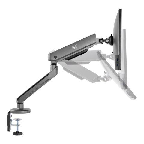 UCHWYT DO MONITORA GAMINGOWY NANORS, PODŚWIETLENIE LED RGB, 17-32", MAx. 9KG, VESA 75x75 / 100x100, RS165 UCHWYT DO MONITORA GAMINGOWY NANORS, PODŚWIETLENIE LED RGB, 17-32", MAx. 9KG, VESA 75x75 / 100x100, RS165
