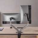 UCHWYT NA DWA MONITORY GAMINGOWY NANORS,  PODŚWIETLENIE LED RGB, 17-32", MAx. 9KG, VESA 75x75 / 100x100, RS166