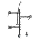 UCHWYT NA MONITOR MIKROFON KAMERĘ I NAŚWIETLACZ ALL-IN-ONE STUDIO NANORS, YOUTUBE, 17"-32", MAx. 9KG, RS164