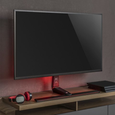 UCHWYT STOJAK GAMINGOWY DO MONITORA NANORS, REGULACJA WYSOKOŚCI, RGB LED, 32-55", MAx VESA 400x400, MAx. 40KG, RS167 UCHWYT STOJAK GAMINGOWY DO MONITORA NANORS, REGULACJA WYSOKOŚCI, RGB LED, 32-55", MAx VESA 400x400, MAx. 40KG, RS167
