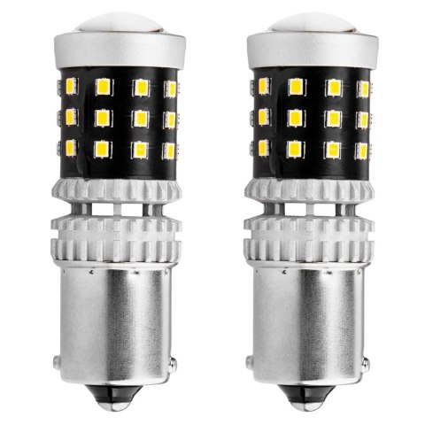ŻARÓWKI LED CANBUS 2016 39SMD 1156 BA15S P21W R10W R5W WHITE 12V 24V AMIO-02799 ŻARÓWKI LED CANBUS 2016 39SMD 1156 BA15S P21W R10W R5W WHITE 12V 24V AMIO-02799