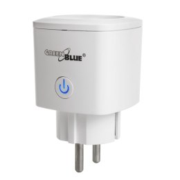 ZDALNIE STEROWANE GNIAZDKO WIFI GREENBLUE, ANDROID/IOS/ALExA/GOOGLE HOME, ZUŻ. ENERGII, TIMER, MAx 3680W, TY P F, GB720 F