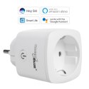ZDALNIE STEROWANE GNIAZDKO WIFI GREENBLUE, ANDROID/IOS/ALExA/GOOGLE HOME, ZUŻ. ENERGII, TIMER, MAx 3680W, TY P F, GB720 F