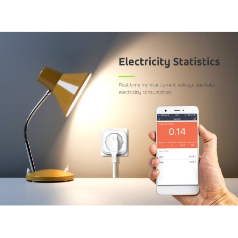 ZDALNIE STEROWANE GNIAZDKO WIFI GREENBLUE, ANDROID/IOS/ALExA/GOOGLE HOME, ZUŻ. ENERGII, TIMER, MAx 3680W, TY P F, GB720 F ZDALNIE STEROWANE GNIAZDKO WIFI GREENBLUE, ANDROID/IOS/ALExA/GOOGLE HOME, ZUŻ. ENERGII, TIMER, MAx 3680W, TY P F, GB720 F