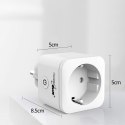 ZDALNIE STEROWANE GNIAZDKO WIFI GREENBLUE, ANDROID/IOS/ALExA/GOOGLE HOME, ZUŻ. ENERGII, TIMER, MAx 3680W, TY P F, GB720 F
