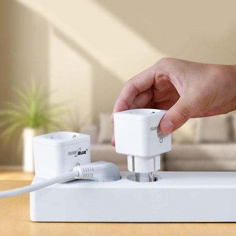ZDALNIE STEROWANE GNIAZDKO WIFI GREENBLUE, ANDROID/IOS/ALExA/GOOGLE HOME, ZUŻ. ENERGII, TIMER, MAx 3680W, TY P F, GB720 F ZDALNIE STEROWANE GNIAZDKO WIFI GREENBLUE, ANDROID/IOS/ALExA/GOOGLE HOME, ZUŻ. ENERGII, TIMER, MAx 3680W, TY P F, GB720 F