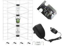 0521# ANTENA SIATKOWA+ZASILACZ+SWA 6000