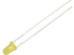 6014# DIODA LED 3MM (ŻÓŁTA MATOWA)