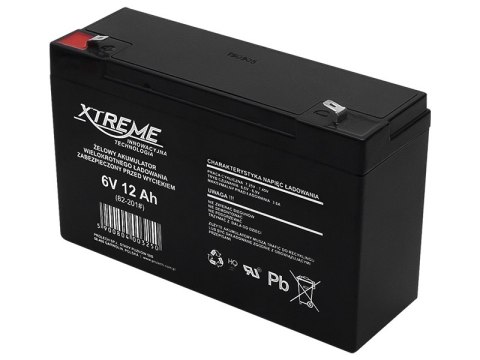 82-201# AKUMULATOR ŻELOWY 6V 12AH xTREME 151x94x50_4,8 82-201# AKUMULATOR ŻELOWY 6V 12AH xTREME 151x94x50_4,8