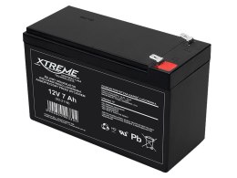 82-211# AKUMULATOR ŻELOWY 12V 7AH xTREME 153x95x67_6,5