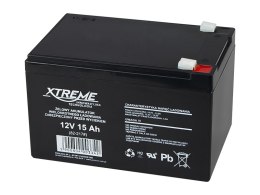 82-217# AKUMULATOR ŻELOWY 12V 15AH xTREME 152x100x95_6,5