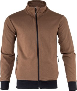BLUZA Z SUWAKIEM BRĄZOWA, 