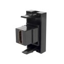 GNIAZDO HDMI MACLEAN,  POJEDYNCZE, CZARNE, MCE720B