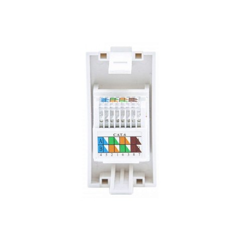 GNIAZDO LAN MACLEAN, POJEDYNCZE, BIAŁE, MCE725W GNIAZDO LAN MACLEAN, POJEDYNCZE, BIAŁE, MCE725W